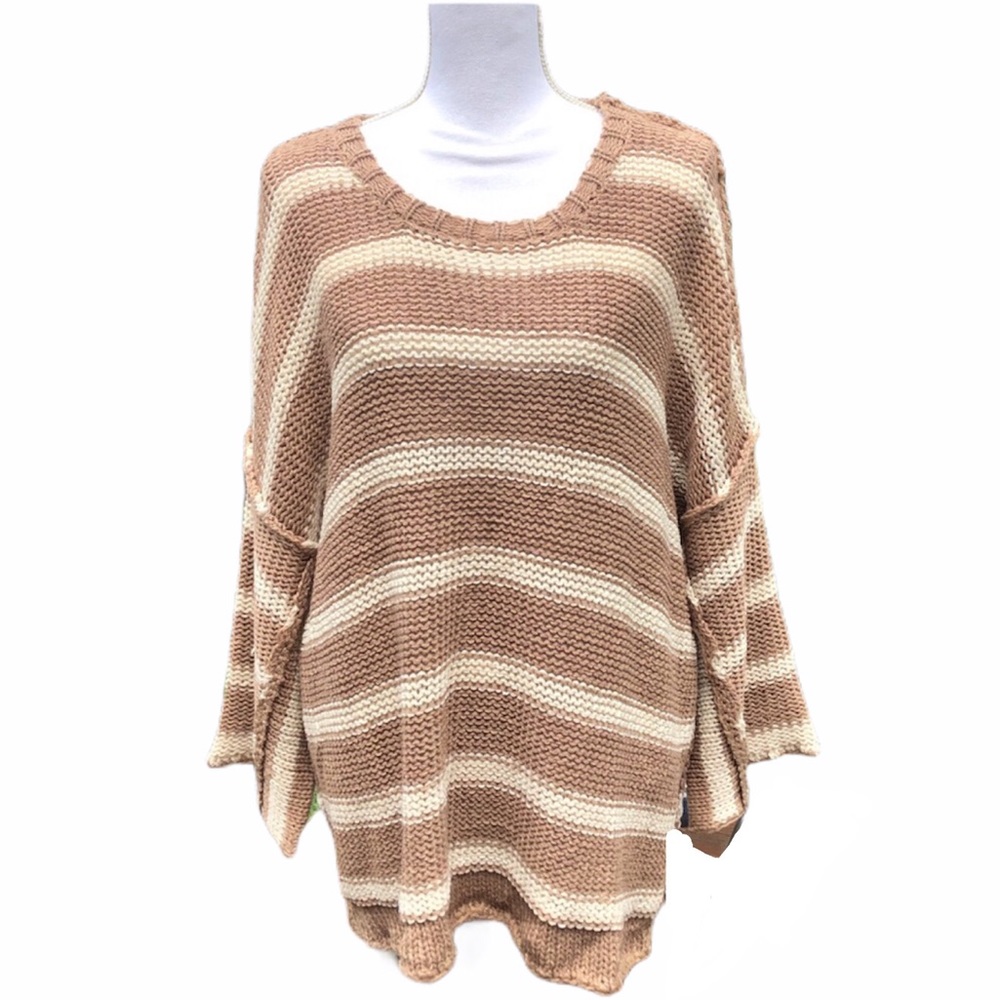 Oversized Stripe Knit Boxy Sweater! - Picture 6 of 16